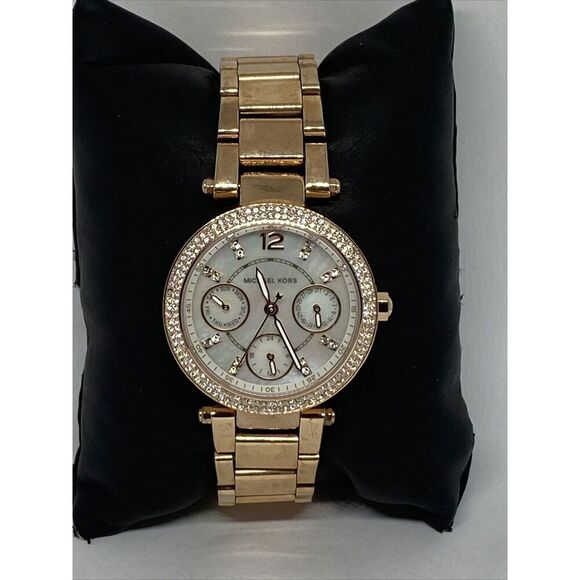 Michael Kors Parker MK5616 Women Stainless Steel Analog Dial Quartz Watch WO725 - Picture 1 of 12